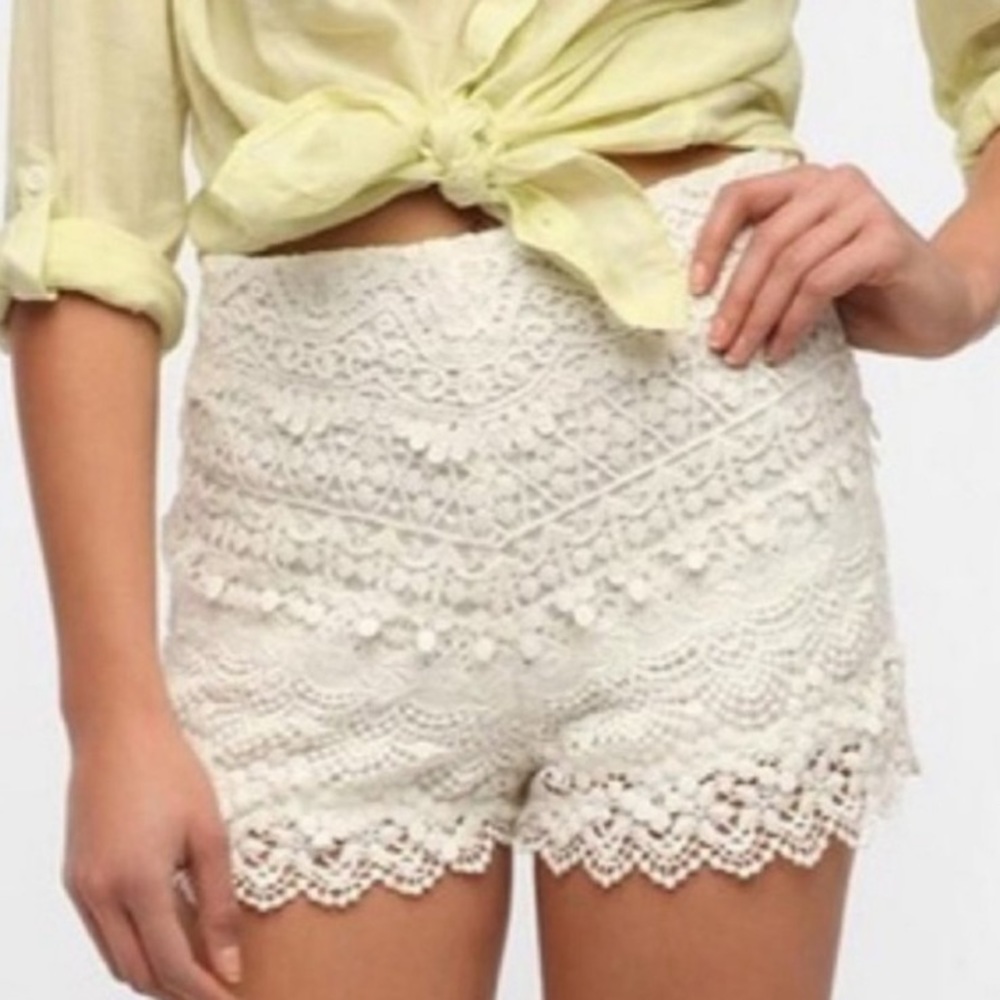 Urban Outfitters Kimchi Blue Lace Crochet Shorts
